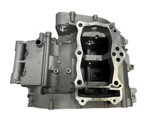 Peças de fundição a moagem de liga de alumínio Motor de motocicleta Crankcase Twin Cylinder