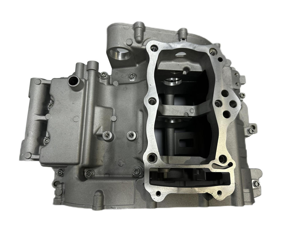 Peças de fundição a moagem de liga de alumínio Motor de motocicleta Crankcase Twin Cylinder