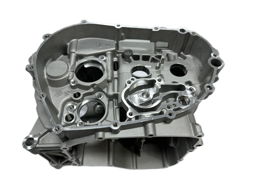 Peças de fundição a moagem de liga de alumínio Motor de motocicleta Crankcase Twin Cylinder