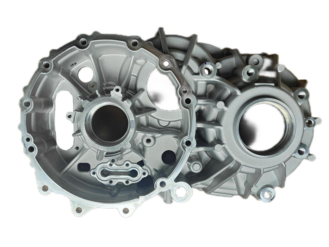 Peças de fundição a moagem de liga de alumínio Motor de motocicleta Crankcase Twin Cylinder